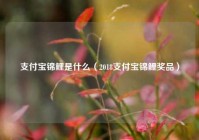 支付宝锦鲤是什么（2018支付宝锦鲤奖品）