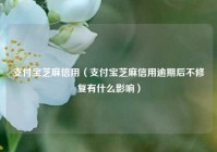 支付宝芝麻信用（支付宝芝麻信用逾期后不修复有什么影响）